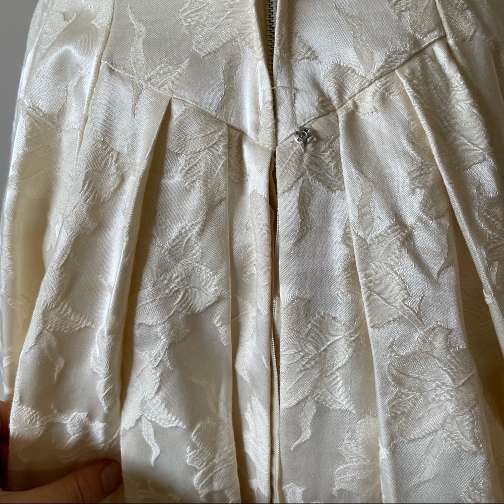 XS New Look, 1948 Cotton Brocade Dress, mint but needs zip - Picture 7 of 13
